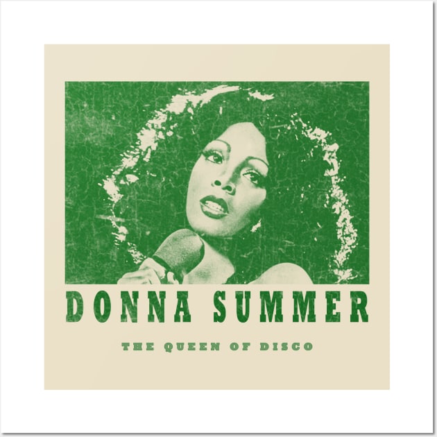donna summer // green solid style Wall Art by Loreatees